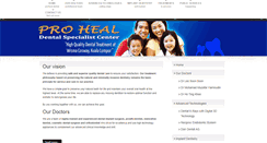 Desktop Screenshot of prohealdental.com